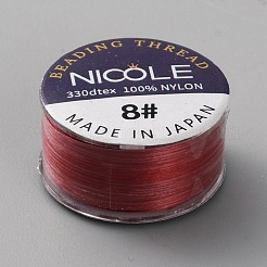 Filo di nylon rotondo da 46 m per perline&nbsp;NWIR-WH0025-01B
