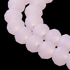 Fili di perle di vetro tinta unita imitazione giada&nbsp;EGLA-A034-J6mm-MD-M