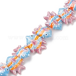 Perles en porcelaine manuelles&nbsp;X1-PORC-G002-54G