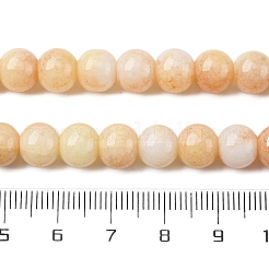 Colliers de perles de verre teintées à effet ombré&nbsp;X-GLAA-T031-01O-07