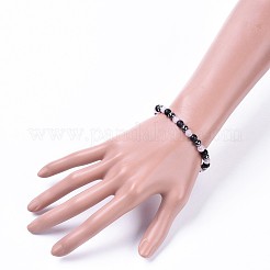 Bracciali elasticizzati cat eye&nbsp;BJEW-JB04591-03