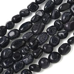 Synthetische blauen goldstone Perlen Stränge&nbsp;G-C286-A04