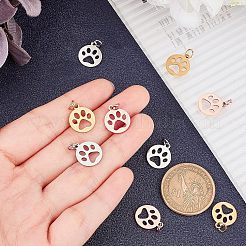 12 Stück 3 Farben 304 Edelstahl-Charms&nbsp;STAS-UN0022-58