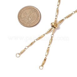 Placcatura ionica (ip) 304 acciaio inossidabile scorrevole collana makings&nbsp;AJEW-JB01262