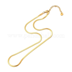 Collane a catena a serpente in acciaio inossidabile 304&nbsp;NJEW-F285-01B