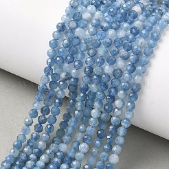 Fili di perline acquamarina blu diavolo naturale&nbsp;LS-G-P629-A03-03