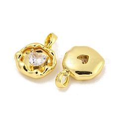 Pendentifs en laiton zircon cubique transparent&nbsp;KK-G490-03G