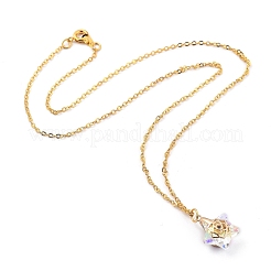 Colliers pendentifs en verre électrolytique&nbsp;NJEW-JN03037-01