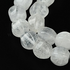 Chapelets de perles de jade blanche naturelle&nbsp;G-H023-A18-01