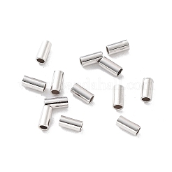 925 tubo espaciador de cuentas de plata esterlina chapado en rodio antideslustre&nbsp;LS-STER-Z006-02A-P