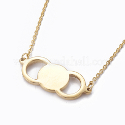 Colliers pendentifs en acier inoxydable 304&nbsp;NJEW-E141-47