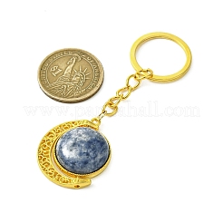 Pendentif en alliage avec cabochons de pierres précieuses porte-clés&nbsp;KEYC-JKC01140-02