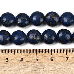 Synthetische Howlith-Imitationsperlen aus Lapislazuli&nbsp;G-S393-12A-10mm
