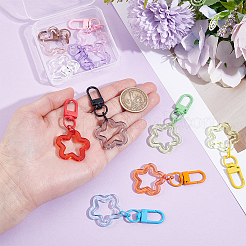 10 pendentif étoile ajourée en résine&nbsp;AJEW-BBC0001-12A