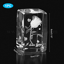 Transparente Glasdisplaydekorationen&nbsp;DJEW-WH0010-42