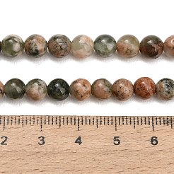 Natürlichen grünen Rutilquarz Perlen Stränge&nbsp;G-G475-A02-6mm