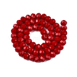 Opake einfarbige Nachahmung Jade Glasperlen Stränge&nbsp;EGLA-A044-P8mm-D15