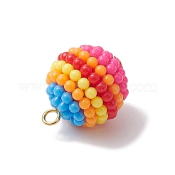 Colgantes de cera de resina de color arcoíris&nbsp;PALLOY-JF02778