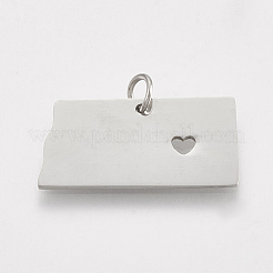 Pendentifs en acier inoxydable 201 résistant au ternissement&nbsp;STAS-T038-43