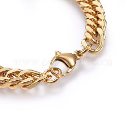 Bracciali a maglie in acciaio inossidabile 304&nbsp;BJEW-L630-01G