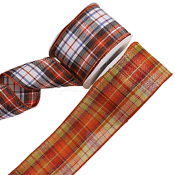 2 rouleau de ruban polyester à motif tartan 2 couleurs&nbsp;OCOR-GF0005-36