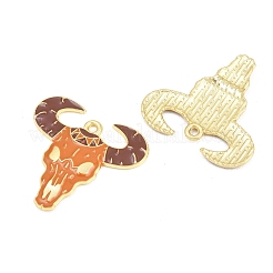 Anhänger aus Emaille mit West-Cowboy-Motiv aus Legierung&nbsp;LS-ENAM-L056-01B-04