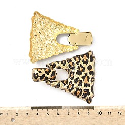 Boucles d'oreilles pendantes en alliage à imprimé léopard&nbsp;EJEW-K304-01D-G