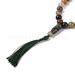 Natürliche Indien Achat Perlen Stretch-Armbänder&nbsp;BJEW-I319-01I