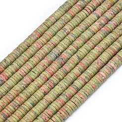 Natur Unakit Perlen Stränge&nbsp;G-P575-B25-6x1mm