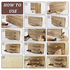 Aufbewahrungsgestelle für Tischtennisschläger aus Holz&nbsp;ODIS-WH0030-335