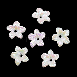 Bouchon de perle en acrylique opaque plaqué UV&nbsp;OACR-K001-40