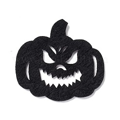 Décorations de fête citrouille jack-o'-lantern en feutre de laine&nbsp;AJEW-P101-04A