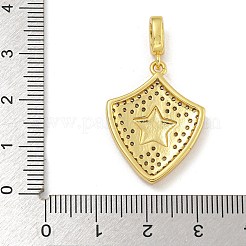 Gestell Messing micro ebnen Zirkonia Anhänger&nbsp;KK-I718-10G-03