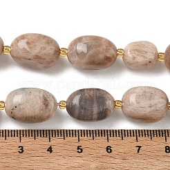 Natürliche sunstone Perlen Stränge&nbsp;G-G453-D01-01