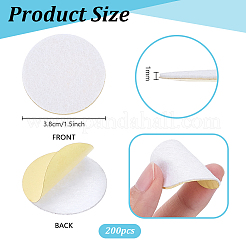 200 pieza de pegatinas autoadhesivas de fieltro&nbsp;STIC-PH0001-07B