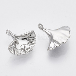 Messing Micro Pave klare Zirkonia Peg Bails Charms&nbsp;KK-T054-21P-NF