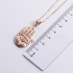 Colliers avec pendentif main de Fatima en acier inoxydable style gothique vintage&nbsp;EA4293