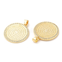 Pendentifs en laiton avec zircon&nbsp;X-KK-K332-16A-G