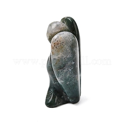 Statuetta angelo in agata con muschio naturale&nbsp;DJEW-N006-01A-22