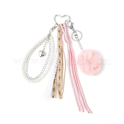 Decorazioni pendenti con palline di pelo di coniglio finto&nbsp;HJEW-JM04328-01