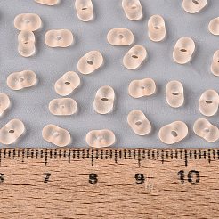 Perles de rocaille en verre transparent dépoli fgb&nbsp;SEED-N013-06A-03