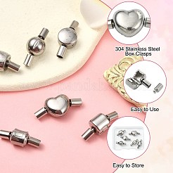6 Stück 6 Stile 304 Edelstahl-Boxverschlüsse&nbsp;STAS-CJ0002-72