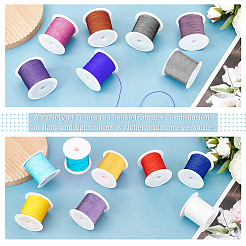 15 rouleau de cordon de nouage chinois en nylon 15 couleurs&nbsp;NWIR-PH0001-96