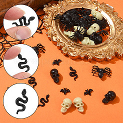 200 cabochon en résine à 5 styles sur le thème d'Halloween&nbsp;AJEW-SP0002-93