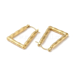 Orecchini a cerchio in acciaio inox 304 con placcatura a cremagliera per donna&nbsp;EJEW-Z026-35G
