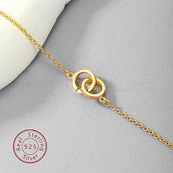 Anelli intrecciati 925 braccialetti a maglie in argento sterling&nbsp;MA5279-1