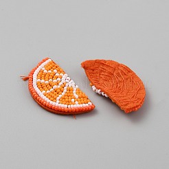 Computergesteuerte Stickerei Stoff zum Aufbügeln / Aufnähen von Patches&nbsp;PATC-WH0002-074J