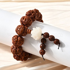 Bracelets extensibles en perles Bodhi King Kong&nbsp;BJEW-M110-04B
