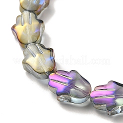 Transparentes perles de verre de galvanoplastie brins&nbsp;EGLA-F159-HR03