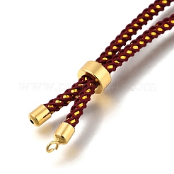 Fabrication de bracelet coulissant en cordon de coton tressé&nbsp;LS-MAK-R001-01G-04